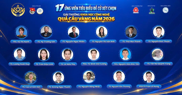 Công bố 17 nhà khoa học được đề cử Giải thưởng Quả cầu vàng 2026 - Ảnh 1.