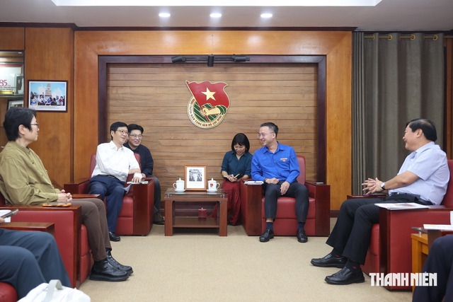 B&iacute; thư T.Ư Đo&agrave;n Nguyễn Tường L&acirc;m tiếp đo&agrave;n đại biểu B&aacute;o Thanh Ni&ecirc;n Trung Quốc- Ảnh 4.