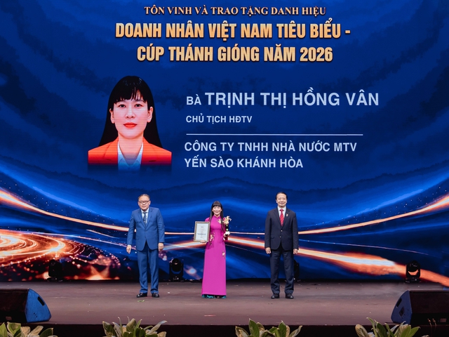 Chủ tịch HĐTV Công ty Yến sào Khánh Hòa vinh dự nhận Cúp Thánh Gióng năm 2026 - Ảnh 1.