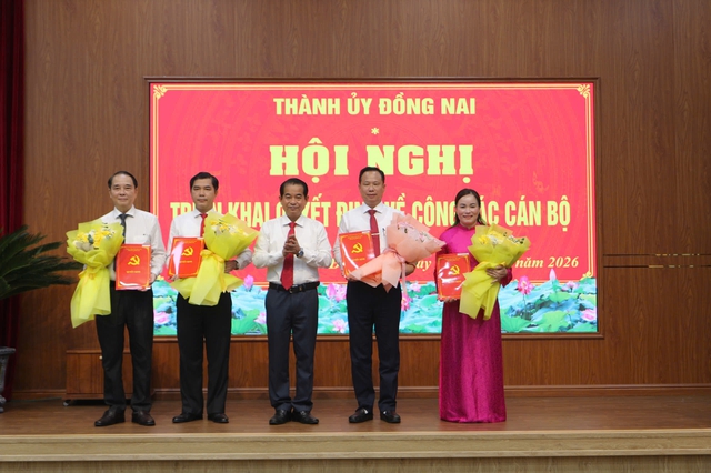 Thành ủy Đồng Nai điều động, bổ nhiệm cán bộ - Ảnh 1.