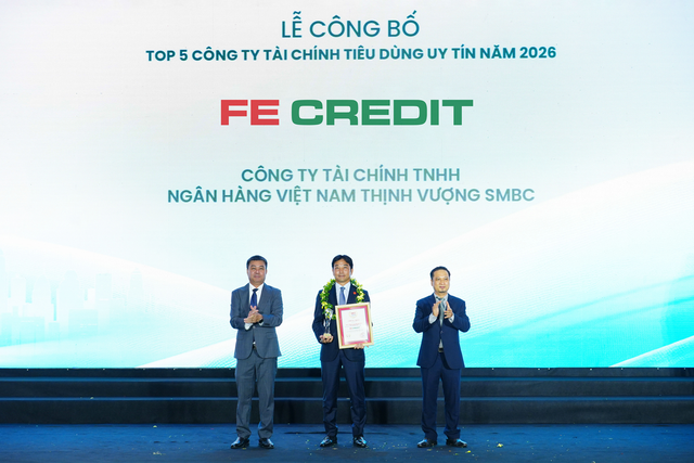 FE CREDIT ba năm liền dẫn đầu Top 5 Công ty tài chính tiêu dùng uy tín - Ảnh 1.