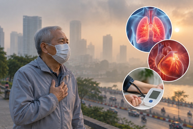 &Ocirc; nhiễm kh&ocirc;ng kh&iacute;: Người lớn tuổi mắc bệnh tim, phổi n&ecirc;n tập thể dục thế n&agrave;o? - Ảnh 1.
