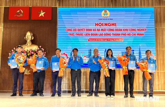 Thành lập mới 6 Công đoàn Khu công nghiệp ở TP.HCM - Ảnh 1.