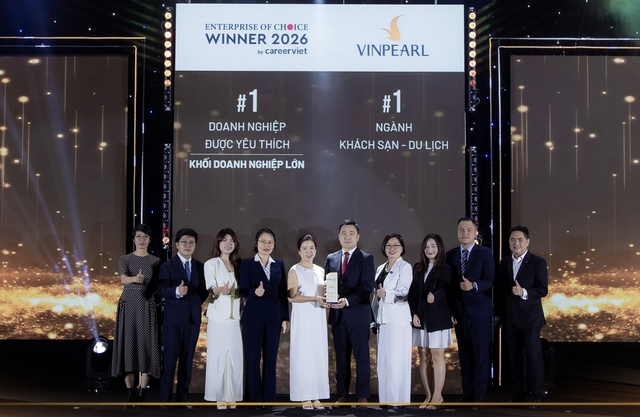Vinpearl l&agrave; doanh nghiệp lớn được người lao động y&ecirc;u th&iacute;ch nhất 2026 - Ảnh 1.