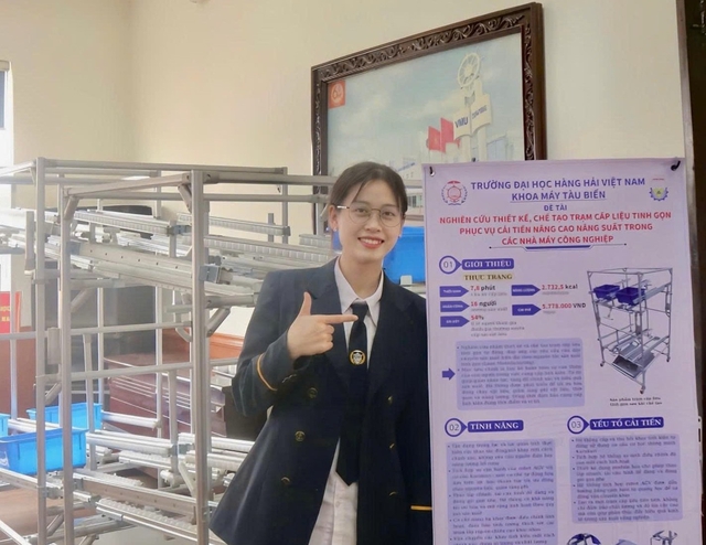 Nữ sinh hàng hải đạt GPA 3,9 theo đuổi nghiên cứu từ bài toán thực tế - Ảnh 1.