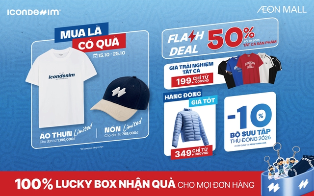 Chính thức khai trương cửa hàng ICONDENIM ở AEON MALL Thanh Hóa và Hạ Long- Ảnh 2.