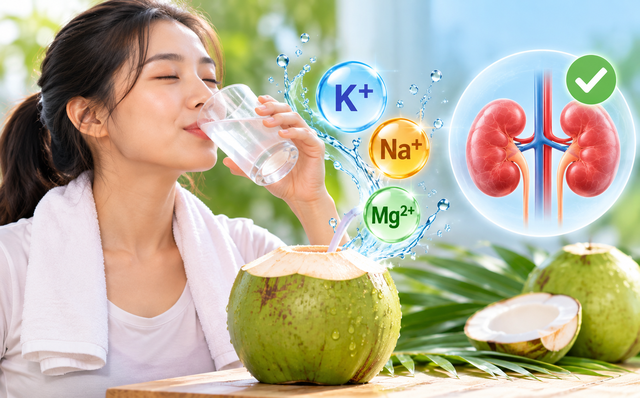 Nước dừa tốt cho sức khỏe, người bệnh thận lưu ý gì khi uống? - Ảnh 1.