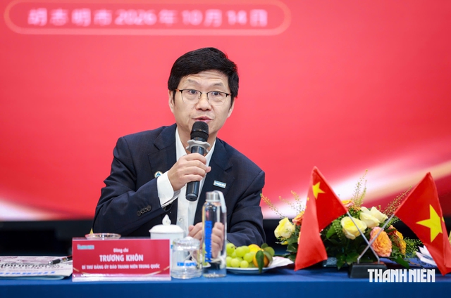 Đoàn đại biểu Báo Thanh Niên Trung Quốc thăm Tòa soạn Báo Thanh Niên - Ảnh 3.