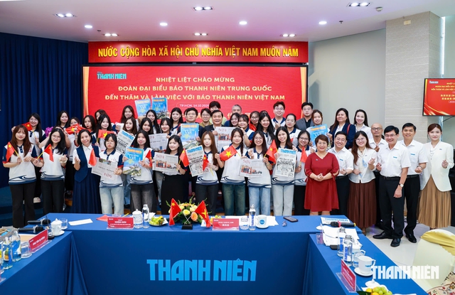 Đoàn đại biểu Báo Thanh Niên Trung Quốc thăm Tòa soạn Báo Thanh Niên - Ảnh 7.
