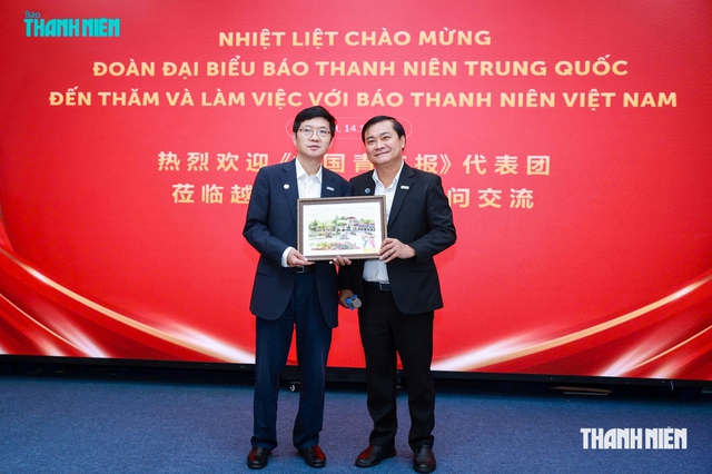 Đoàn đại biểu Báo Thanh Niên Trung Quốc thăm Tòa soạn Báo Thanh Niên - Ảnh 8.