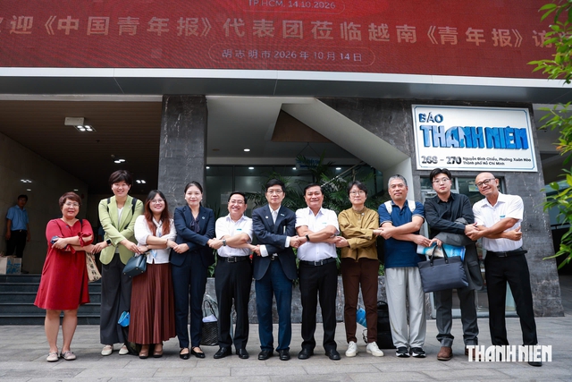 Đoàn đại biểu Báo Thanh Niên Trung Quốc thăm Tòa soạn Báo Thanh Niên - Ảnh 1.