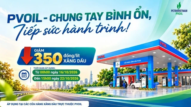 PVOIL giảm giá 350 đồng/lít xăng dầu tại 1.100 cửa hàng trên toàn quốc - Ảnh 1.