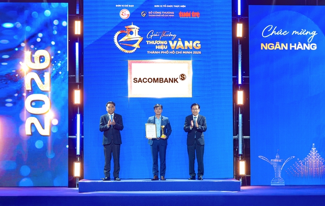 SACOMBANK 6 năm liên tiếp được vinh danh ‘Thương hiệu Vàng TP.HCM’- Ảnh 1.