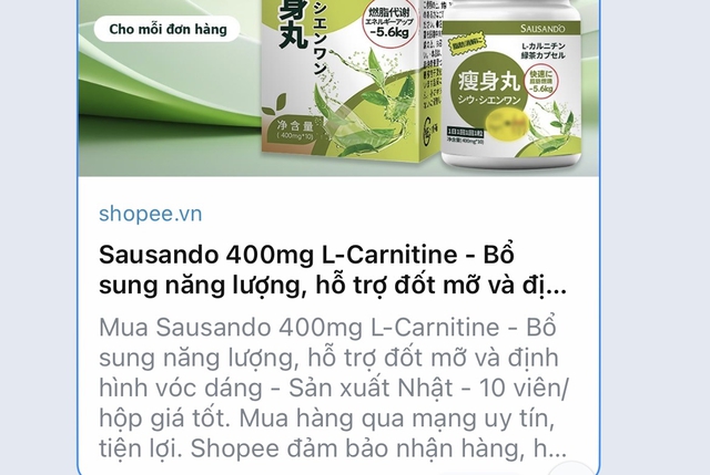 Cục An toàn thực phẩm yêu cầu ngừng kinh doanh sản phẩm Sausando Slimming capsule trên Shopee- Ảnh 1.