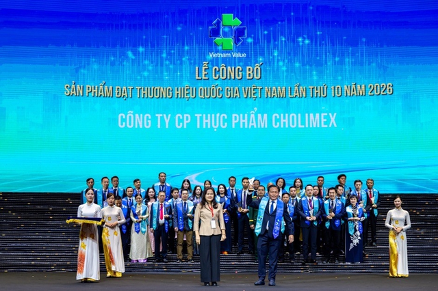 Sản phẩm Cholimex Food đạt chứng nhận Thương hiệu quốc gia Việt Nam 2026 - Ảnh 1.