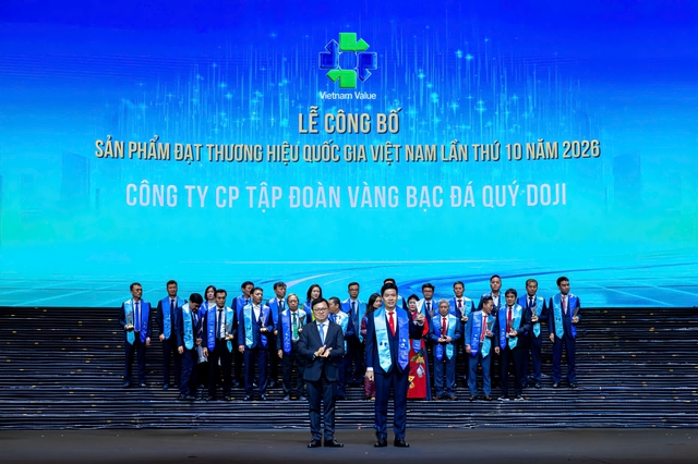 DOJI 16 năm liên tiếp được vinh danh Thương hiệu quốc gia Việt Nam - Ảnh 1.