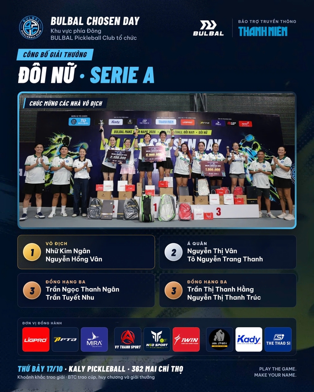 Lộ diện những nhà vô địch đầu tiên của BULBAL MAKE YOUR NAME 2026 - Ảnh 3.