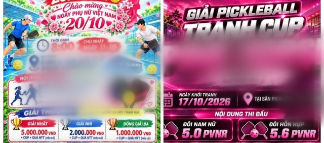 Cảnh giác chiêu 'dựng' giải pickleball, cầu lông để lừa đảo- Ảnh 2.