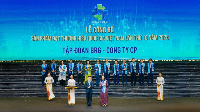 Bốn sản phẩm của Tập đo&agrave;n BRG được vinh danh Thương hiệu quốc gia Việt Nam 2026 - Ảnh 1.