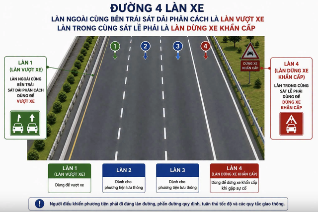 Tổ chức làn vượt trên cao tốc để nghiêm trị thói chạy xe 'rùa bò' - Ảnh 2.