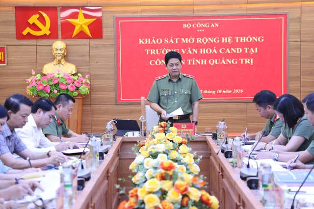 Bộ Công an khảo sát thành lập Trường văn hóa Công an nhân dân ở Quảng Trị- Ảnh 2.