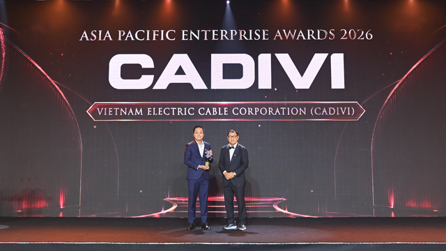 CADIVI được vinh danh ‘Doanh nghiệp xuất sắc châu Á’ 2026 - Ảnh 1.