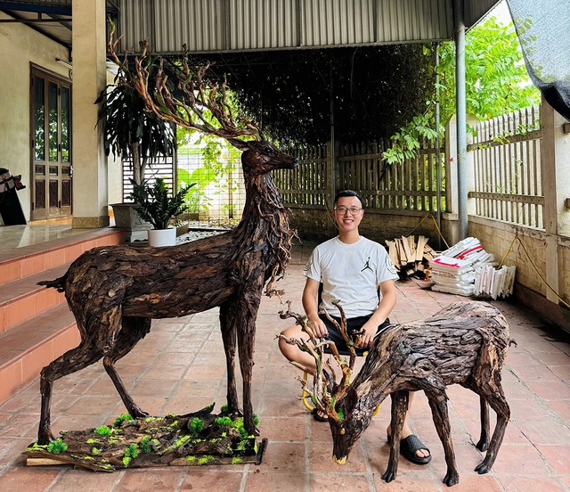 Sáng tạo độc đáo từ gỗ lũa - Ảnh 3.
