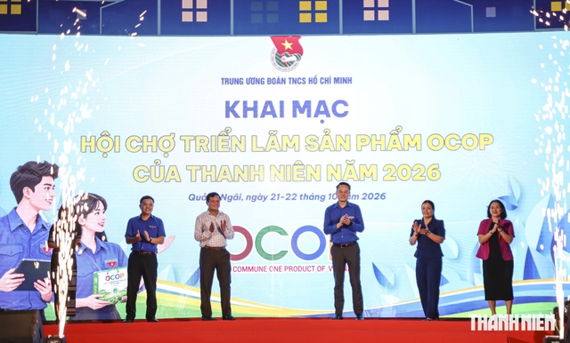 50 gian hàng OCOP thanh niên hội tụ tại Quảng Ngãi - Ảnh 2.