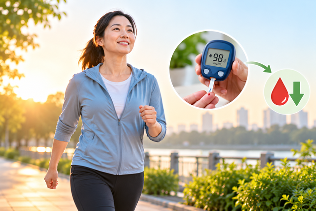 Đi bộ buổi s&aacute;ng hay buổi tối gi&uacute;p kiểm so&aacute;t đường huyết tốt hơn? - Ảnh 1.