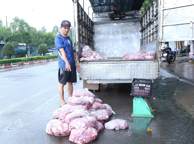 Đồng Nai: Triệt phá đường dây mổ heo bệnh, heo chết bán ở cổng khu công nghiệp - Ảnh 2.