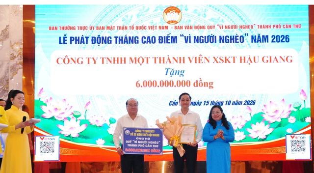 Xổ số Hậu Giang ủng hộ an sinh xã hội hơn 21 tỉ đồng - Ảnh 1.