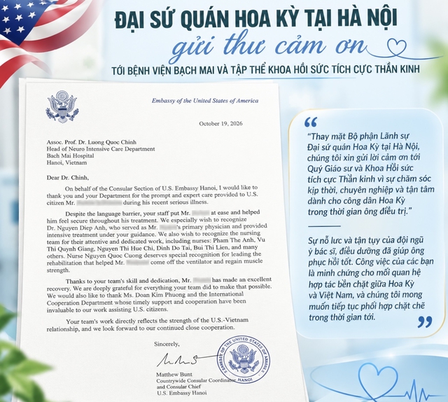 Cứu người bệnh quốc tịch Mỹ h&ocirc;n m&ecirc; s&acirc;u, suy đa tạng sau thể dục, x&ocirc;ng hơi- Ảnh 1.