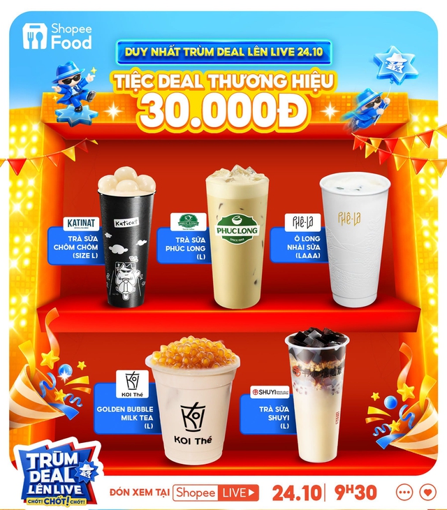 Đón mùa lễ hội cùng ShopeeFood, deal hời giảm đến 50% trên Trùm Deal Lên Live 24.10- Ảnh 2.