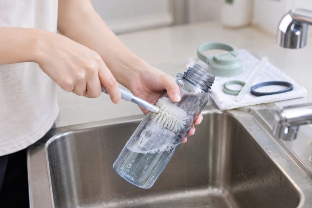 Bình nước cá nhân bao lâu chưa rửa? Đừng bỏ quên những chỗ này - Ảnh 1.