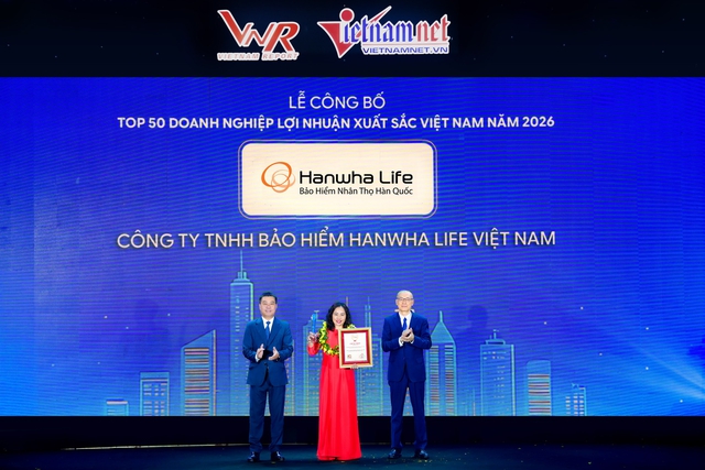 Hanwha Life tự hào vào Top 50 Doanh nghiệp lợi nhuận xuất sắc Việt Nam 2026 - Ảnh 1.