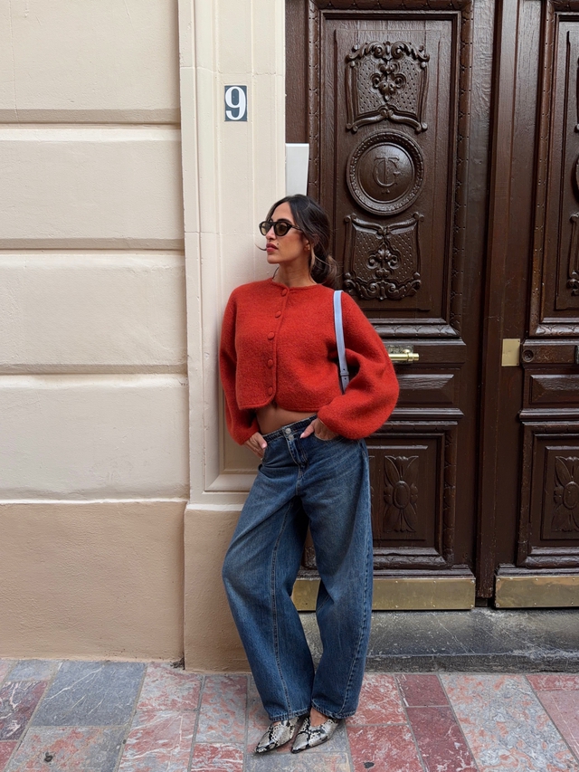 Cách phối quần jeans mùa lạnh đẹp xao xuyến- Ảnh 4.