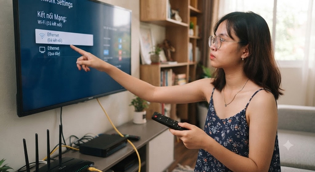 Kết nối Smart TV bằng Wi-Fi hay Ethernet mới là lựa chọn tốt hơn? - Ảnh 1.