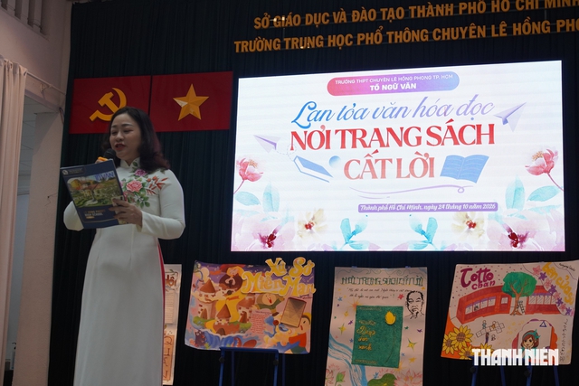 Học sinh trường chuyên trải nghiệm và lan tỏa văn hóa đọc - Ảnh 6.