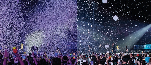 Mỹ Đình đẹp nghẹt thở trong đêm cuối BIGBANG: Pháo hoa rợp trời, ‘yellow ocean’ sáng rực - Ảnh 5.