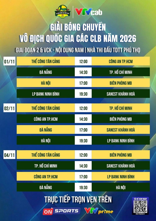 Lịch thi đấu và trực tiếp giải bóng chuyền nam vô địch quốc gia 2026: Hấp dẫn- Ảnh 4.