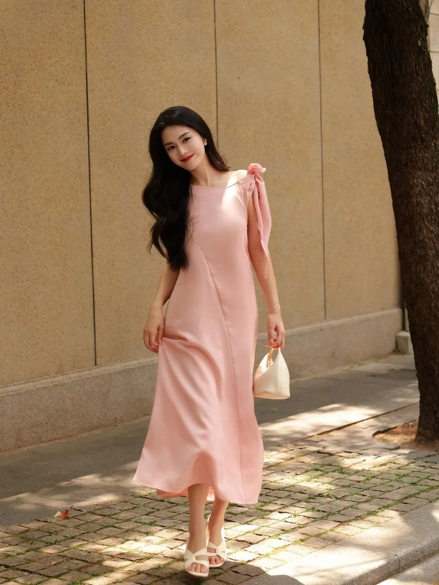 Gây thương nhớ với đầm sắc hồng dịu mắt- Ảnh 7.