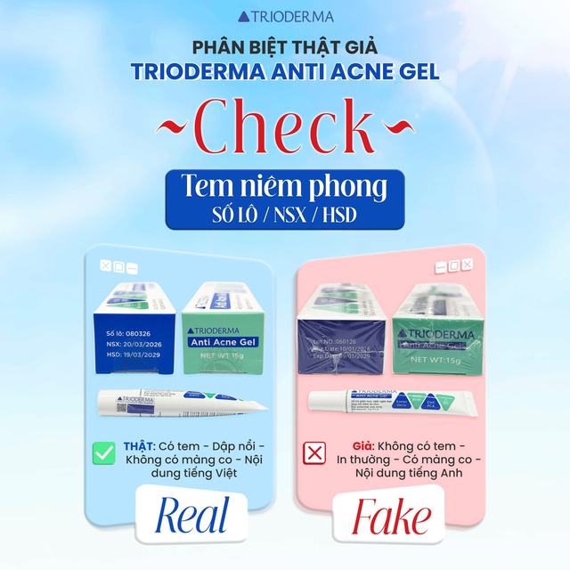 Cách nhận diện dược mỹ phẩm Trioderma chính hãng - Ảnh 3.