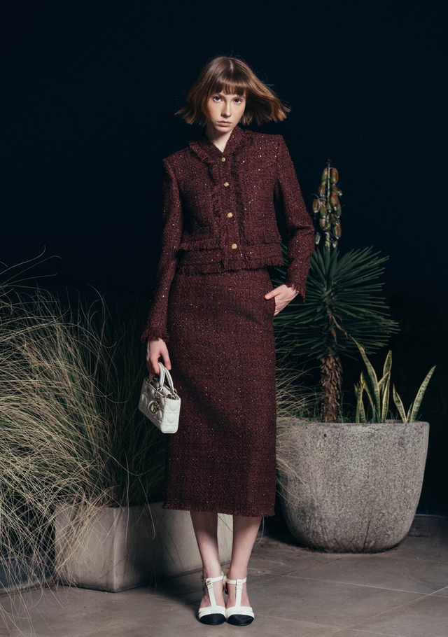 Xu hướng dạ tweed đổ bộ mọi tủ đồ thu đông - Ảnh 7.