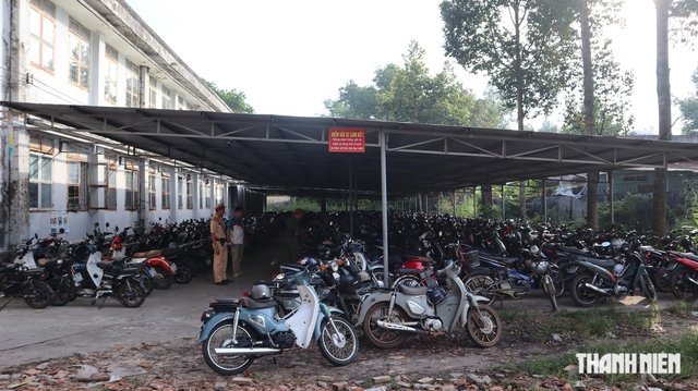 Kết quả bất ngờ khi CSGT kiểm tra bãi giữ xe trong trường THPT ở Đồng Nai - Ảnh 5.