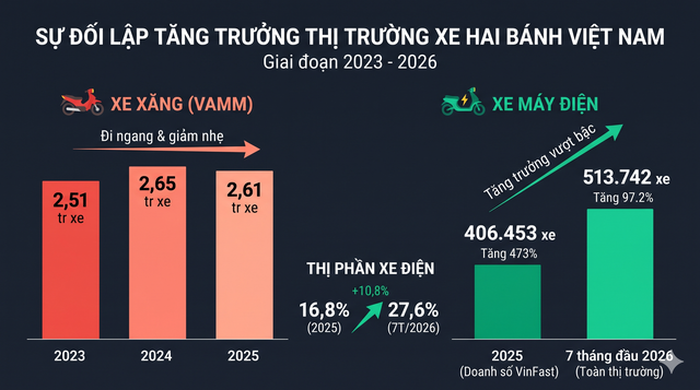 Thời xe m&aacute;y điện l&ecirc;n ng&ocirc;i: &Aacute;p đảo thị phần của xe xăng- Ảnh 1.