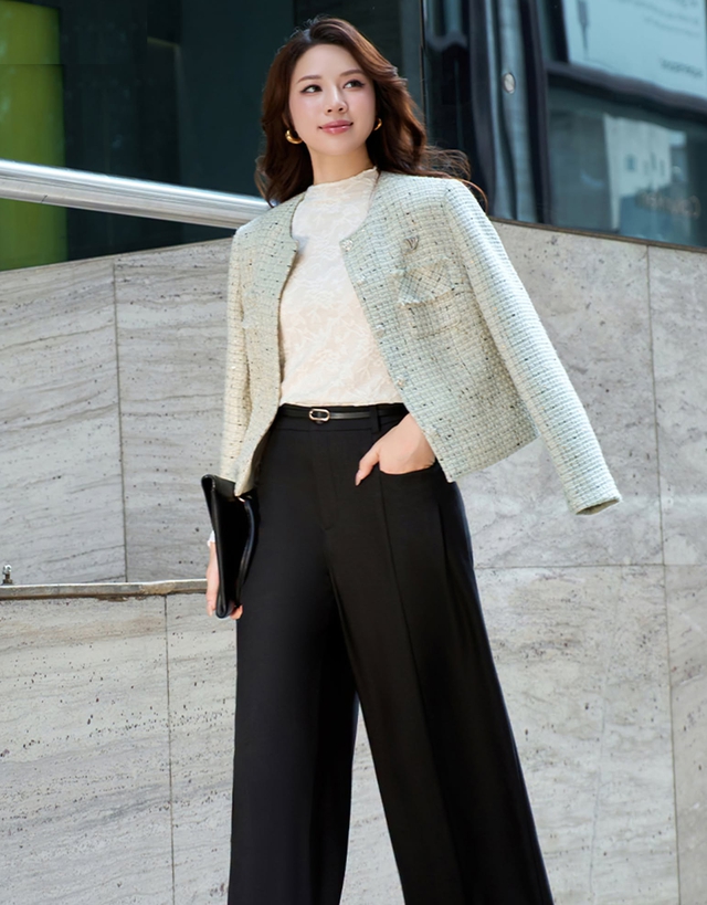 Xu hướng dạ tweed đổ bộ mọi tủ đồ thu đông - Ảnh 3.