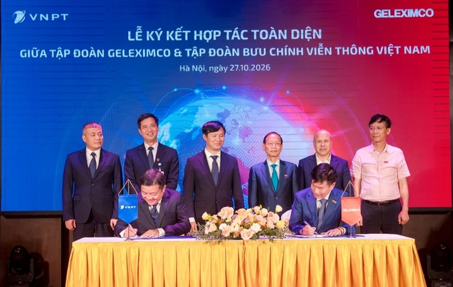 Geleximco, ABBank ký kết hợp tác toàn diện với VNPT- Ảnh 1.