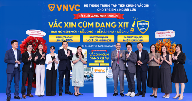 VNVC ra mắt và triển khai vắc xin cúm công nghệ mới dạng xịt - Ảnh 1.