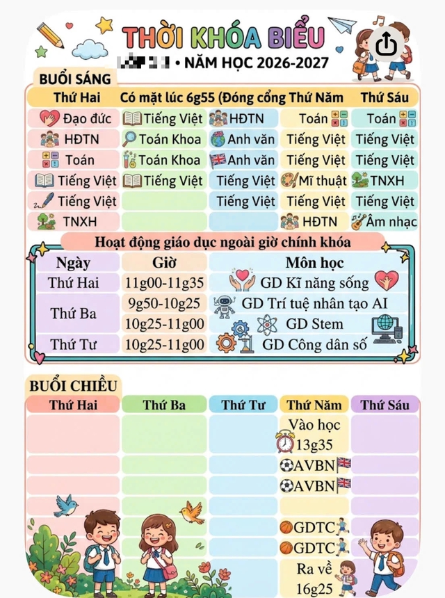 Trường TP.HCM đổi thời kh&oacute;a biểu, m&ocirc;n li&ecirc;n kết xếp cuối, nghỉ thứ bảy - Ảnh 2.