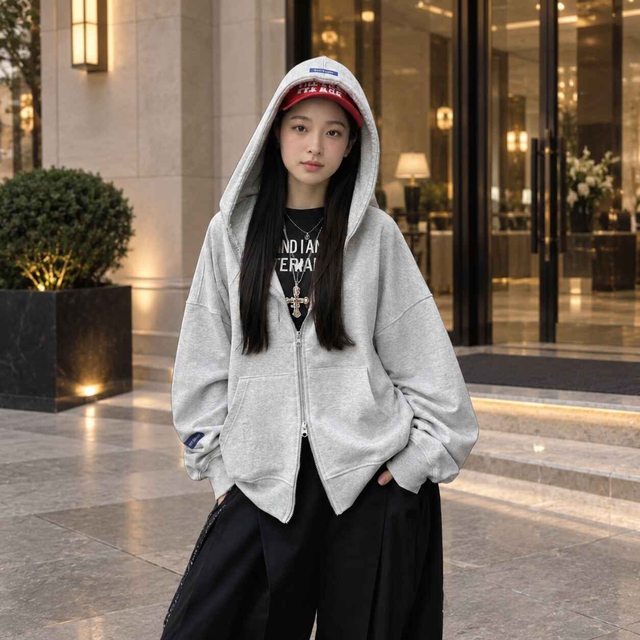 Không chỉ để mặc ấm, áo hoodie zip còn có thể mặc sành điệu - Ảnh 6.